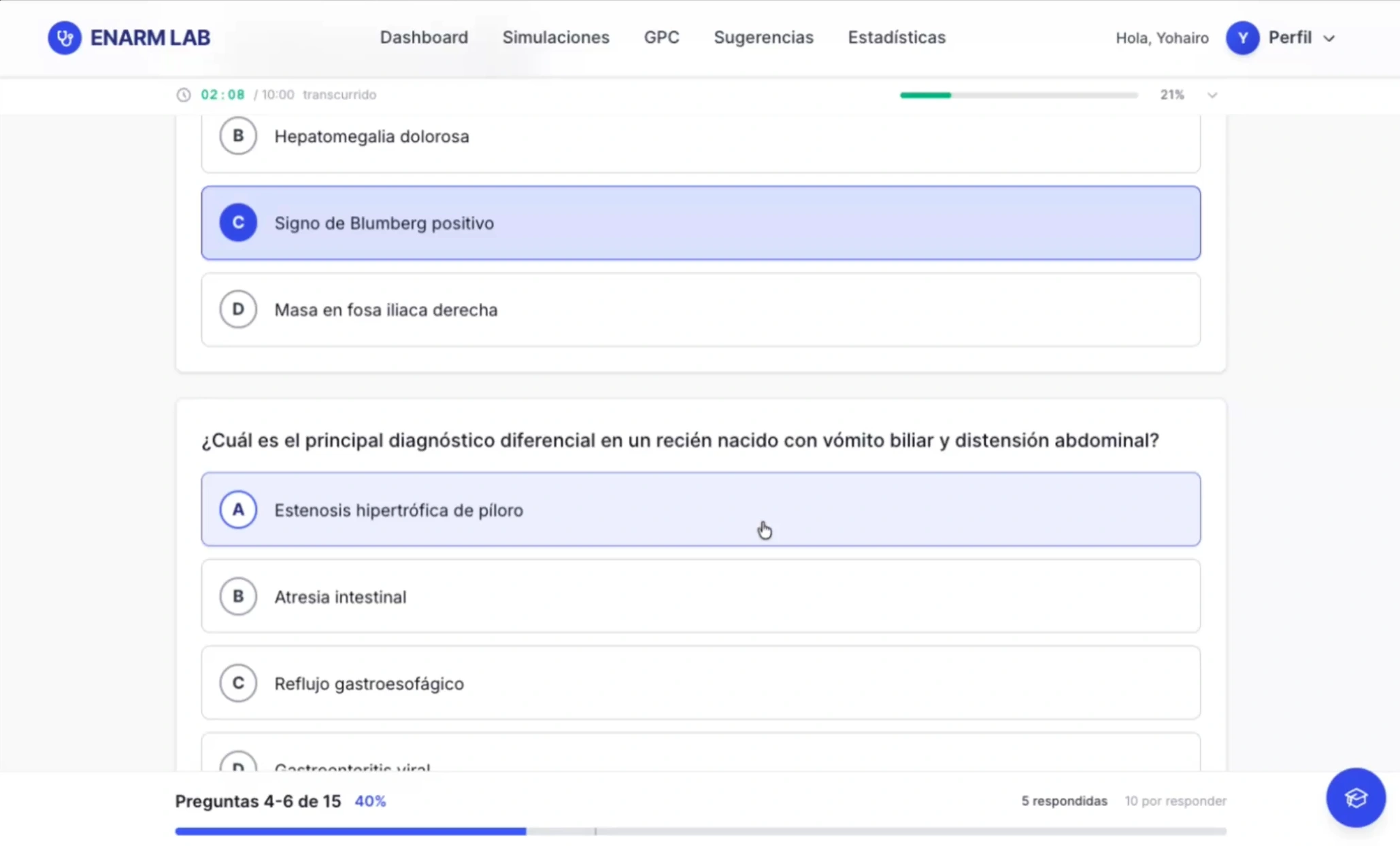 Tutor IA en acción